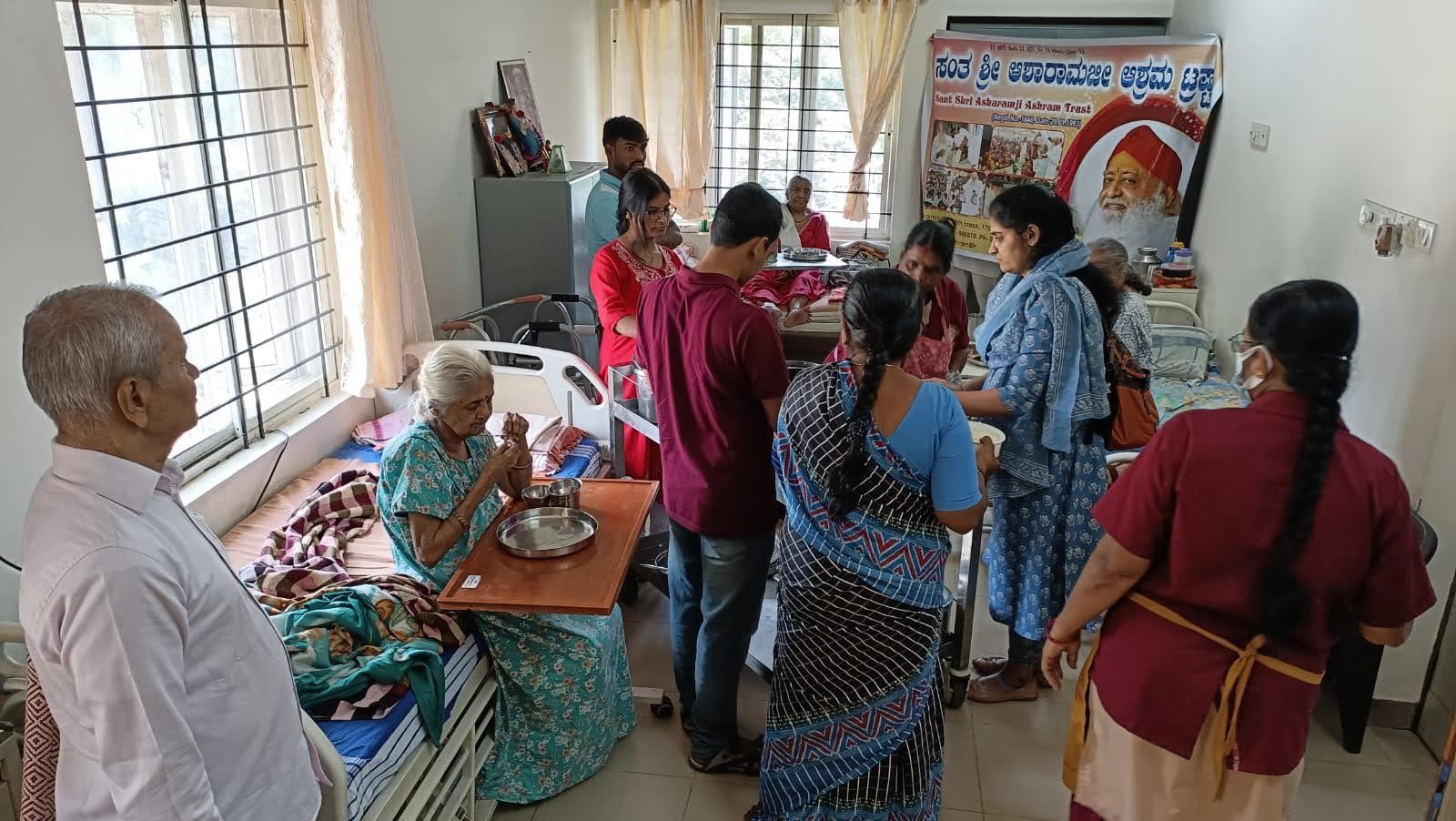 Ashram Trust Bengaluru upholds its tradition of compassion with a free meal distribution drive at Matruchhaya.